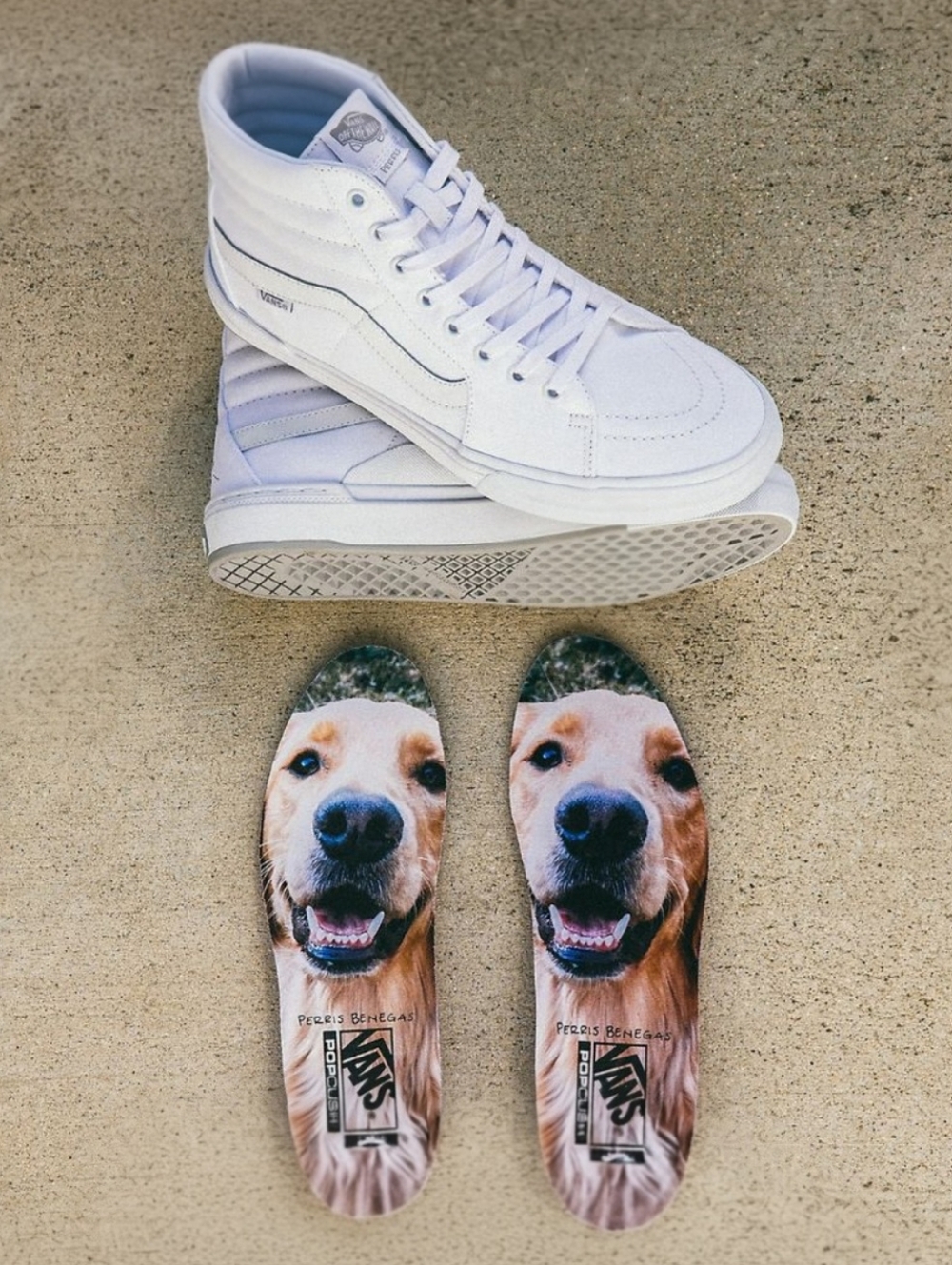 Vans BMX Sk8-Hi x Perris Benegas | White & Grey | Men 9.5 Women 11